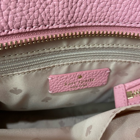 Kate Spade Pink Rowe Summer Tweed Medium Top Zip Satchel - Picture 14 of 17